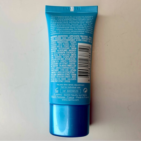 CLARINS PARIS Set Hydra-Essentiel Cream 1oz Facial Cleanser 3.4oz FEED Pouch NEW - Picture 6 of 10